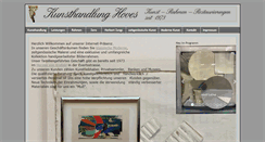 Desktop Screenshot of kunsthandlung-hoves.de