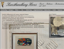Tablet Screenshot of kunsthandlung-hoves.de